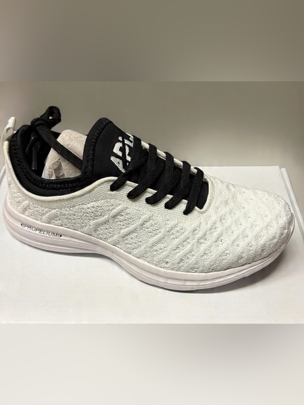 APL Women's Knit Trainer - White/Black